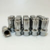 24 Chrome 7/16 Spline Extended Thread Lug Nuts For Chevy GMC Blazer K10 K5 V1500