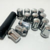 23 Chrome 1/2-20 Short Spline Lug Nuts For Jeep Wrangler JK YJ TJ KK MJ CJ + Key