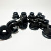 32 Dually Wheel Black Oxide Lug Nuts Flat Seat For 1994-2011 Dodge Ram 2500 3500