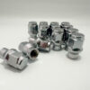 24Pc 12x1.5 Chrome Extended Thread Bulge Acorn Lug Nuts ET Tapered Conical Seat